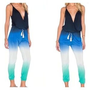 Young Fabulous and‎ Broke Ombre Jumpsuit Drawstring Waist Beaded Tassel Accents